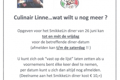 U hoeft niet te verhongeren in Linne....