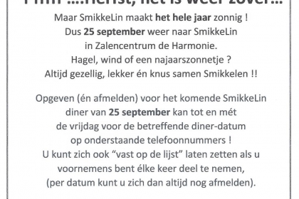 Tis weer voorbij die mooie zomer...