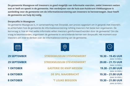 Denk mee over de informatievoorziening van de Gemeente Maasgouw