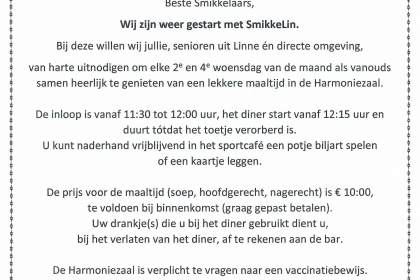 SmikkeLin, lekker dineren voor senioren