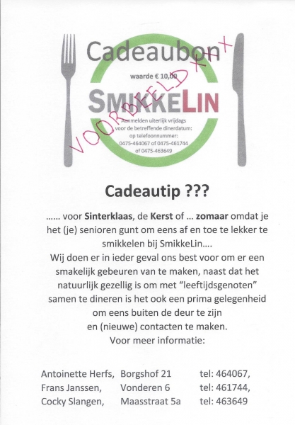 Zoekt u nog iets voor in de schoen of onder de boom ?