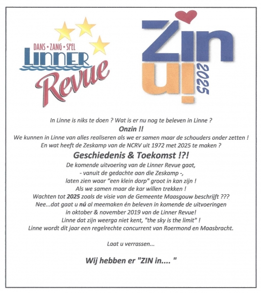 Wij hebben er...."Zin in...."