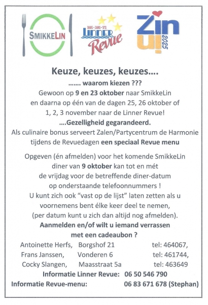 Keuzes, keuzes, keuzes ????