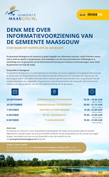 Denk mee over de informatievoorziening van de Gemeente Maasgouw
